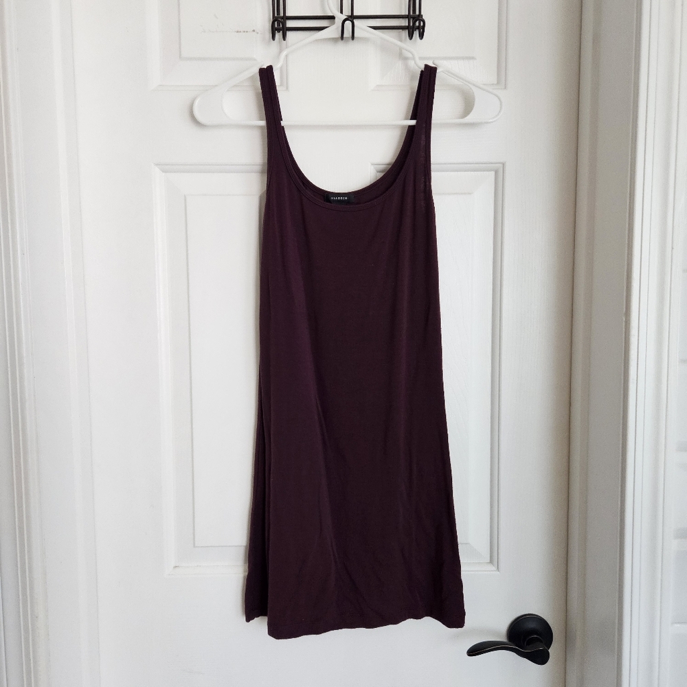 Halogen Plum Longline Cami Tank Top | Size Small